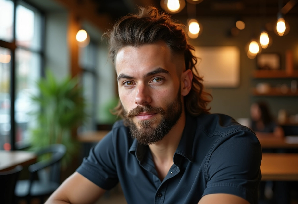 homme cheveux longs